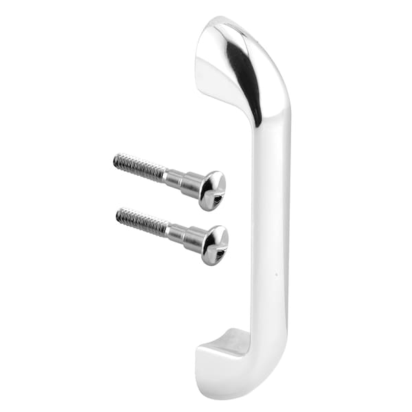 Door Pull, 3-1/2 in. Hole Centers, Cast Stainless Steel, Satin Finish (Single Pack)